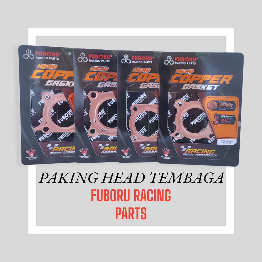 PAKING HEAD TEMBAGA FORCE 1 / F1ZR 0,3 0,4 0,5 GASKET PERPAK KOP RACING FUBORU
