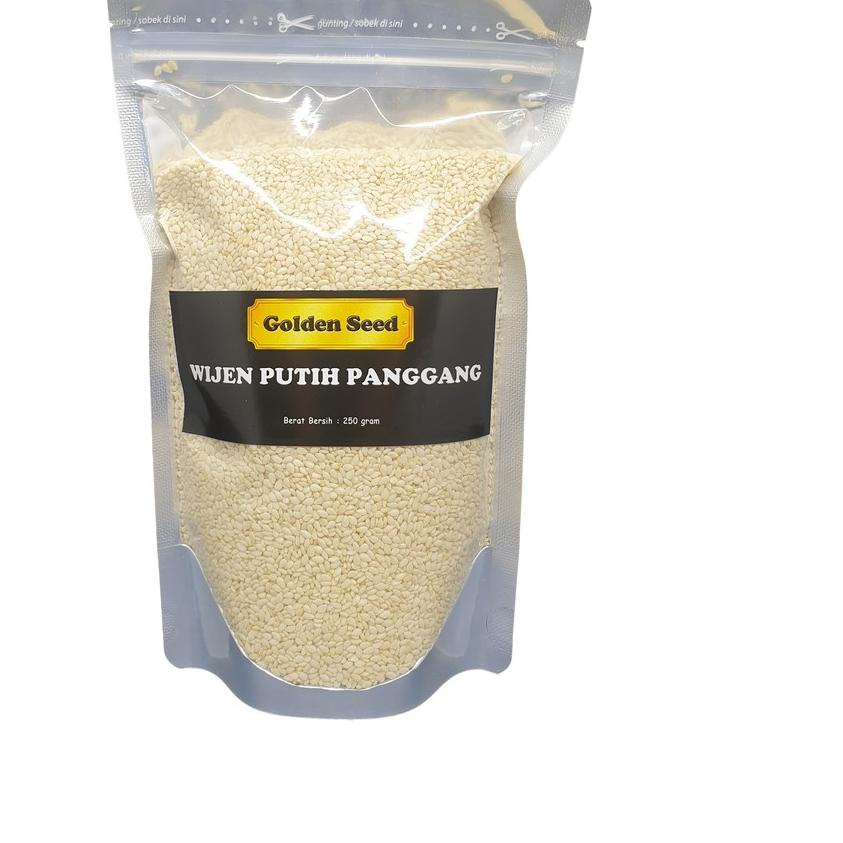 

➼ WIJEN PUTIH PANGGANG 250 GR PREMIUM - WHITE SESAME SEED ROASTED SANGRAI 250 GRAM ♀