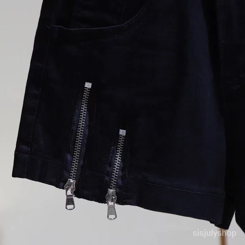 [✅BISA COD] #Sisjuly# Celana pendek denim putih wanita musim panas musim panas tipis baru pinggang t