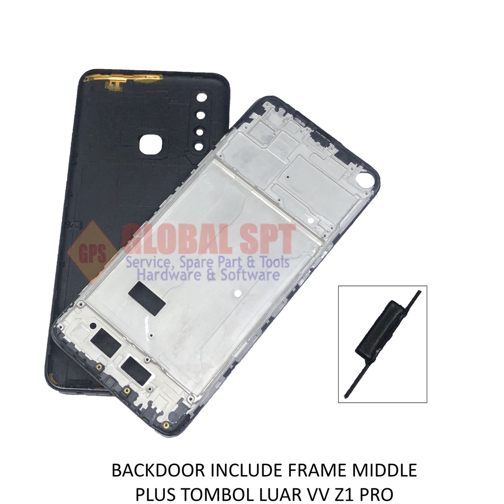 BACKDOOR VIVO Z1 PRO INCLUDE FRAME MIDDLE / BACK COVER / TUTUP BELAKANG