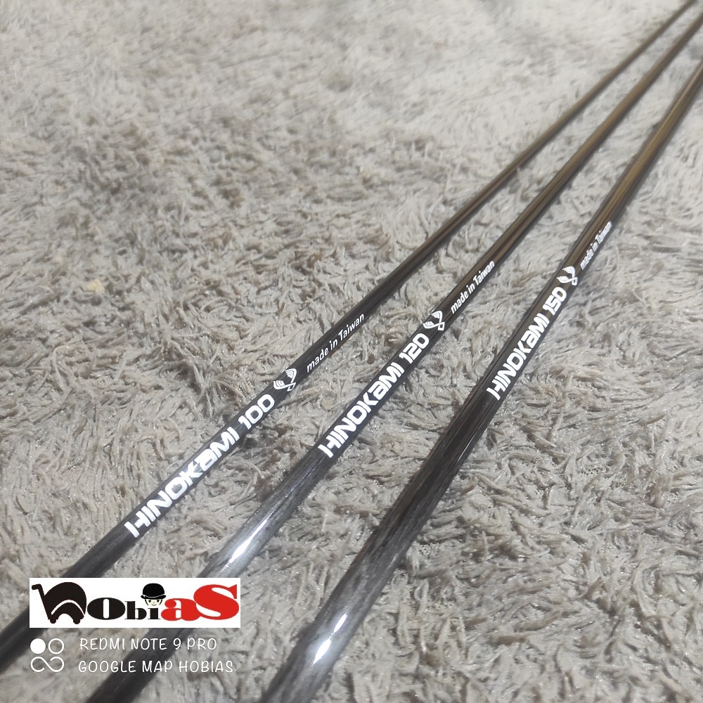 Blank Bahan Joran Pancing Carbon solid HINOKAMI 90. 100. 120. 150