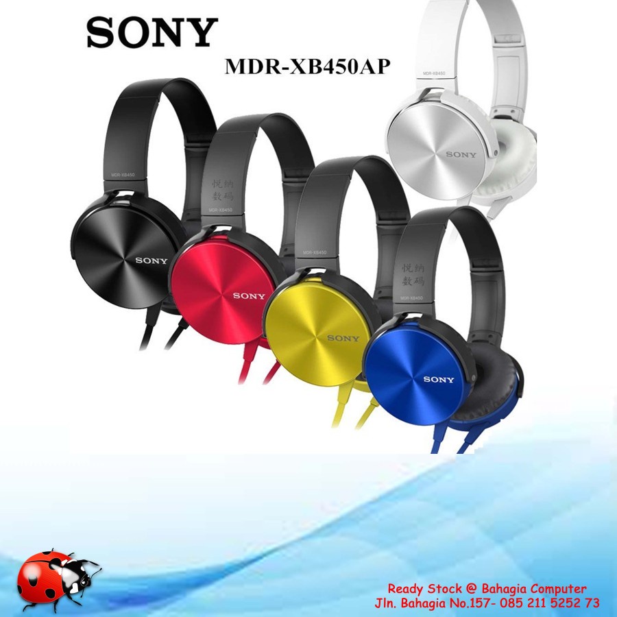 HEADSET SONY EXTRA BASS MDR-XB450AP