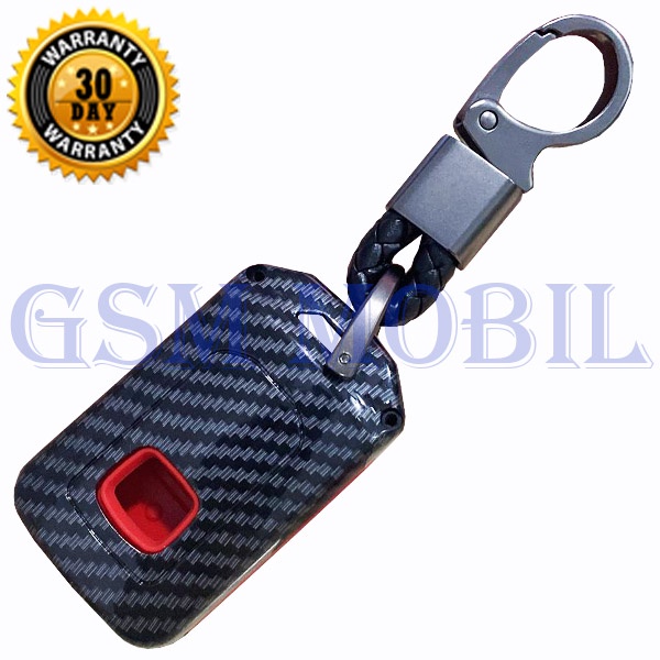 Case Carbon Smartkey Cover Key Kunci Honda HRV BRV 2 Tombol - 7100