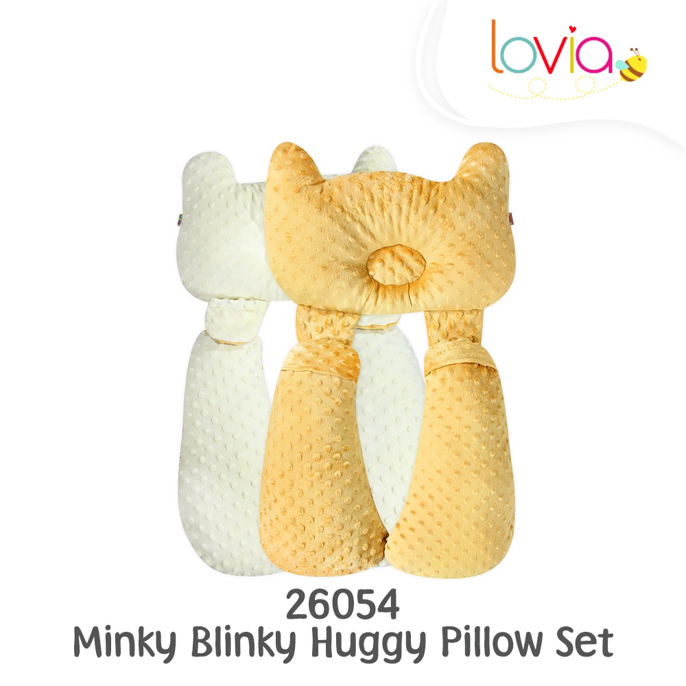 Kiddy Minky Blinky Huggy Pillow Set/ Bantal Peyang Bayi/ Bantal Bayi Multifungsi / 26054