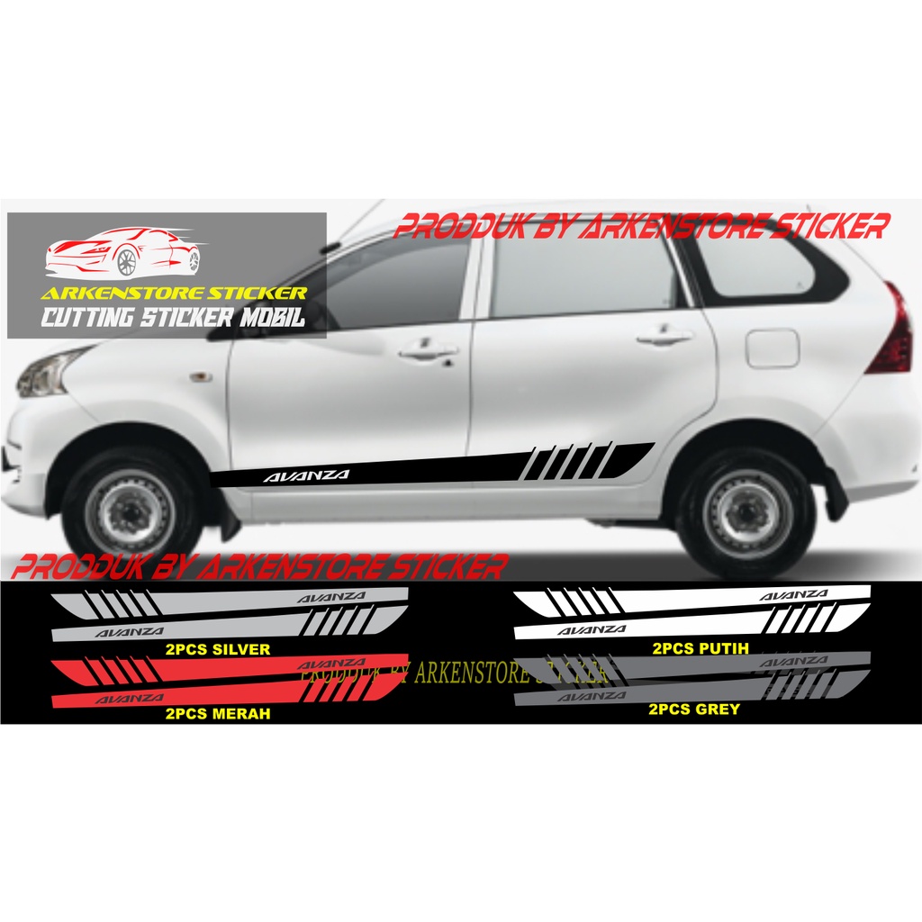 terlaris sticker stiker mobil avanza sticker body samping mobil toyota avanza