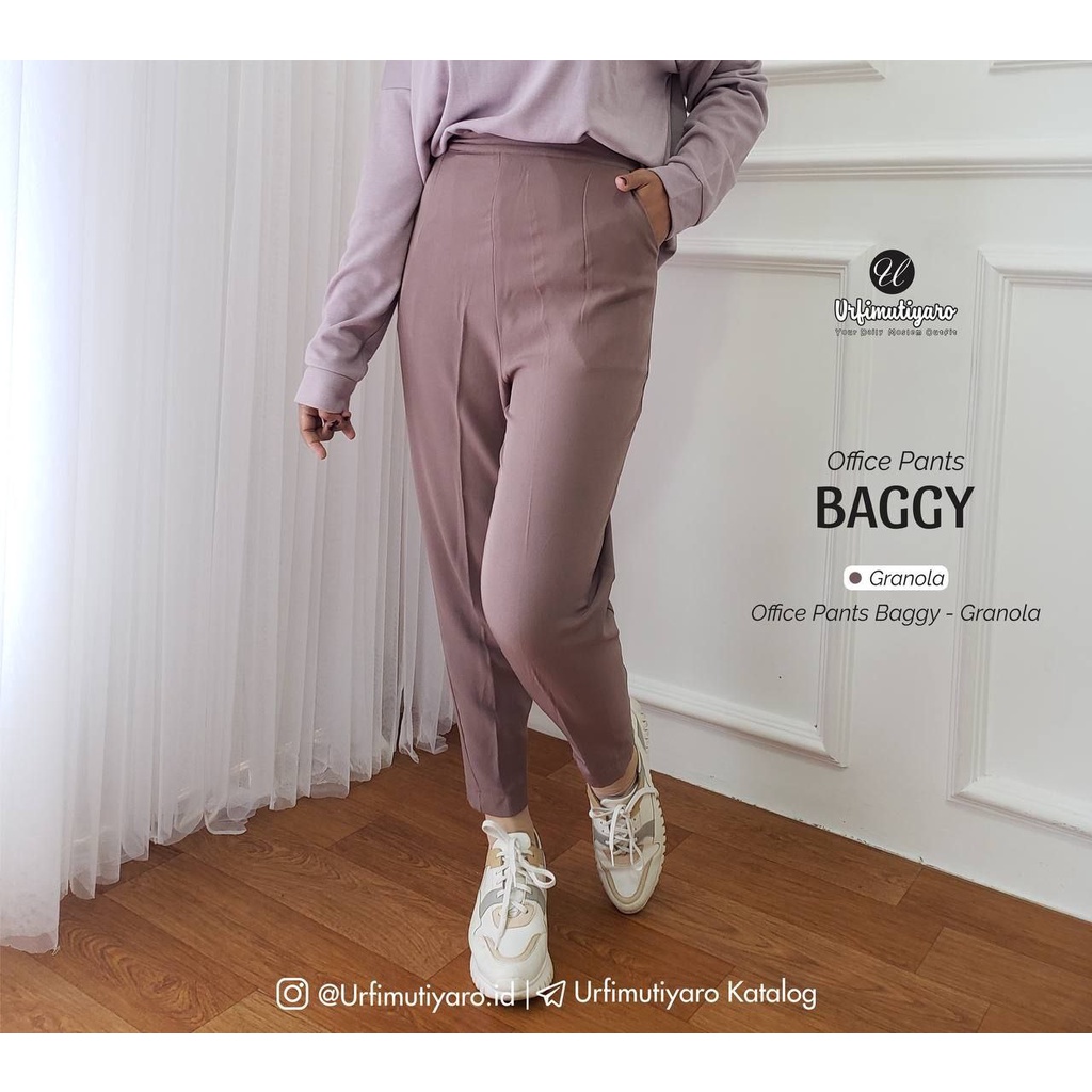 Office Pants Baggy Granola By Urfimutiyaro