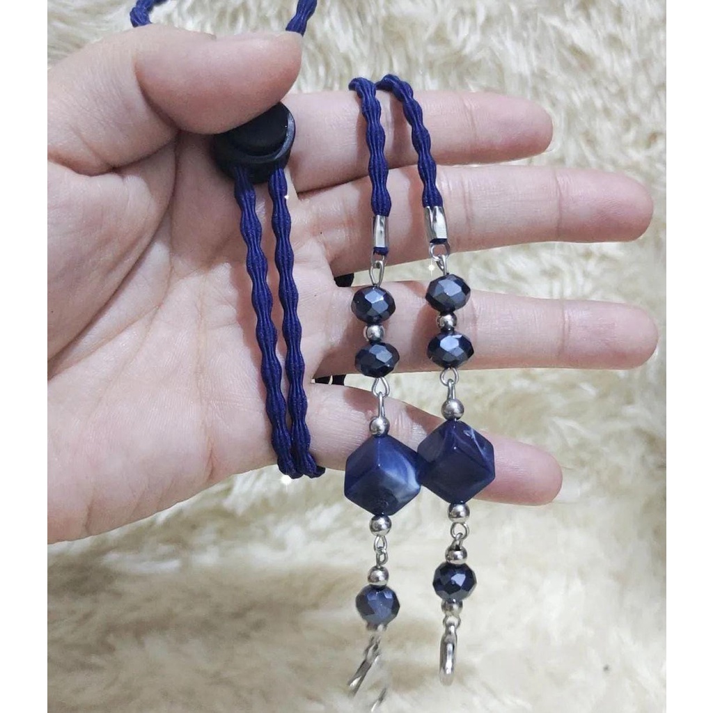 TALI MASKER RANTAI ELEGANT CANTIK - TALI MASKER ELASTIS - TALI MASKER MEWAH - TALIS HIJAB MASKER - T