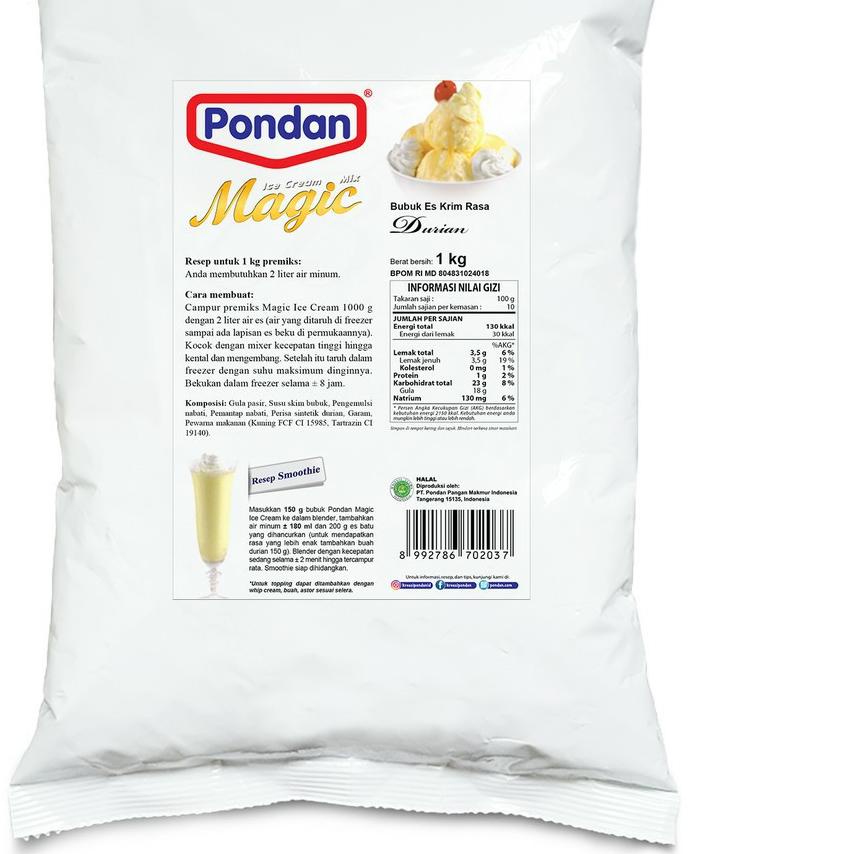

✱ PONDAN ICE CREAM Kemasan BULKY 1kg. ✦