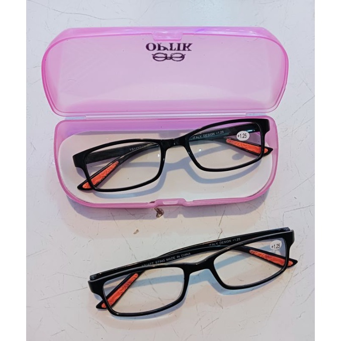 Kacamata Baca Kacamata Plus Frem Lentur Size (0.75-4.00)(( gratis box dan lap))