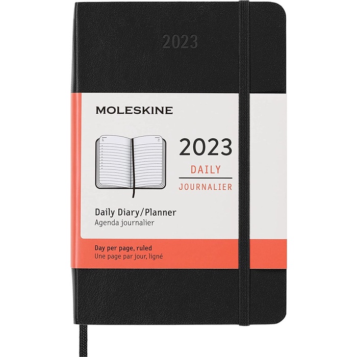 

Terlaris Moleskine 2023 - Soft Cover Daily Pocket - Agenda Journal Planner Book