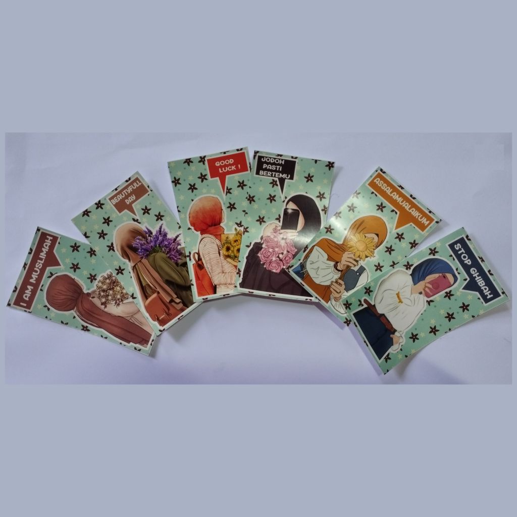

STIKER ISLAMI HIJAB 6 PCS / kode S2