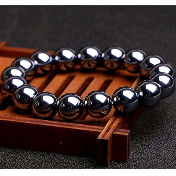 GELANG UNISEX NATURAL HEMATITE BLUSTIN PGS1487