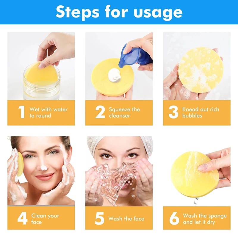 Sponge Facial Stick / Spons Kentang Facial / Spons Facial Pembersih Muka F969