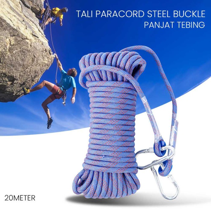 Terlaris Tambang Tali Panjat Tebing Tali Paracord Panjang Tebing Climbing Rope