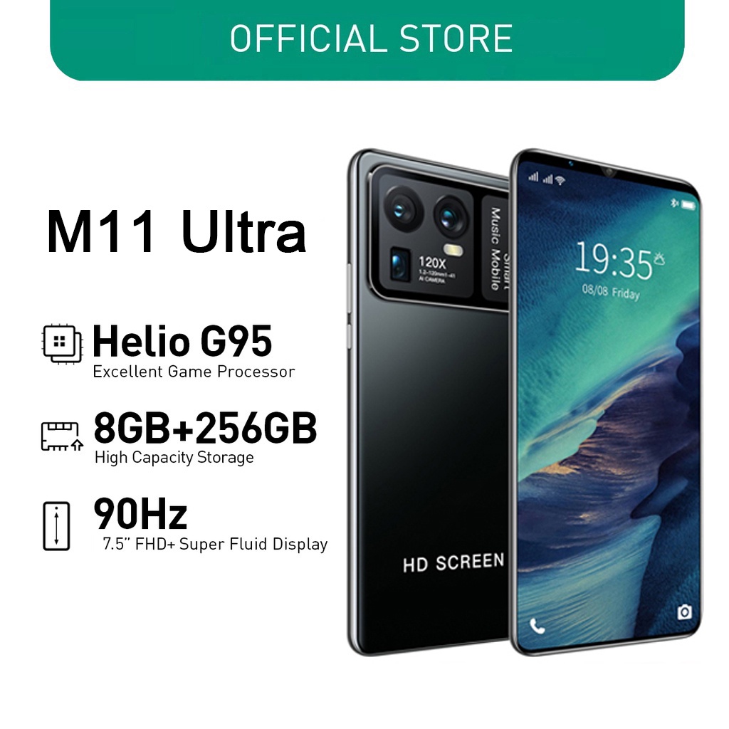 hp galaxy M11 Ultra RAM 8GB+4GB Extended ROM 512GB MediaTek GARANSI RESMI Handphone Android AMOLED 6.5&quot; Ponsel Baru asli 4G/5G HP Murah Cuci Gudang