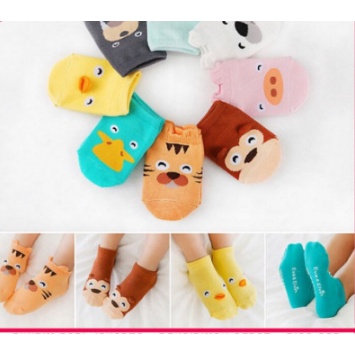 Kaos Kaki Bayi Pendek Karakter 6472 Kaos Kaki Anak Perempuan Laki Laki Motif Hewan 3D Lucu Baby Socks Kids Cute Unik Anti Slip Murah Import