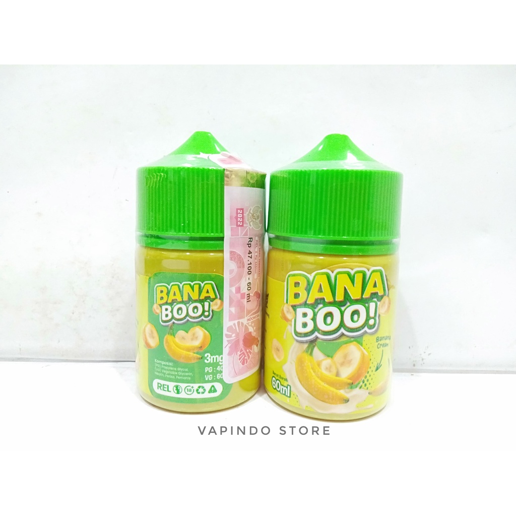 BANA BOO CREAM BANANA RAISIN PISANG 60ML 3MG BY ELF LIQUID