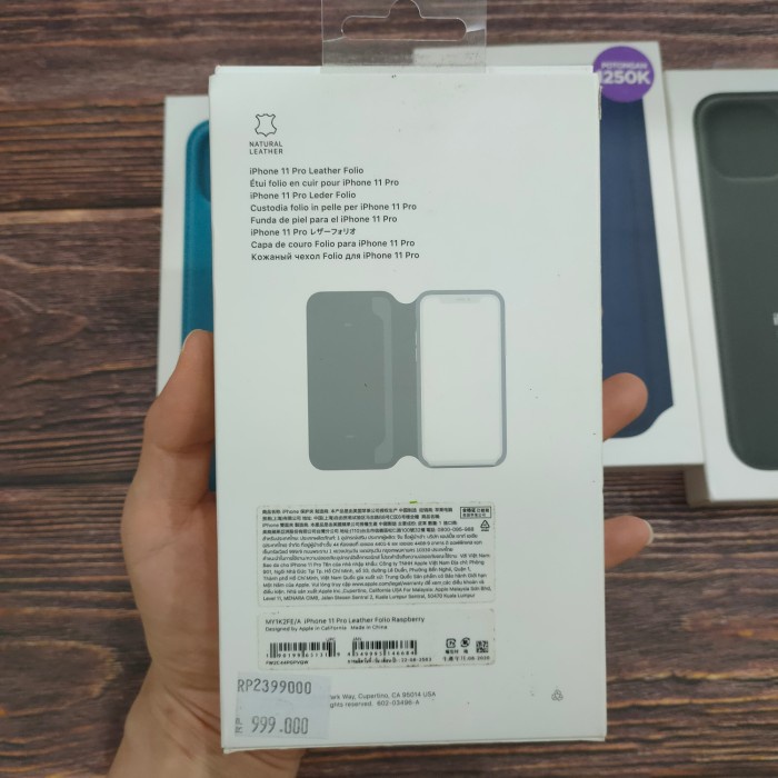 APPLE IPHONE 11 PRO LEATHER FOLIO CASING FLIP CASE ORIGINAL IBOX