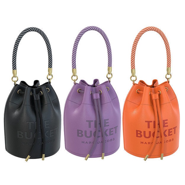 Marc Jacobs Leather Bucket Bag Black Tas Slempang Wanita Marc Jacobs