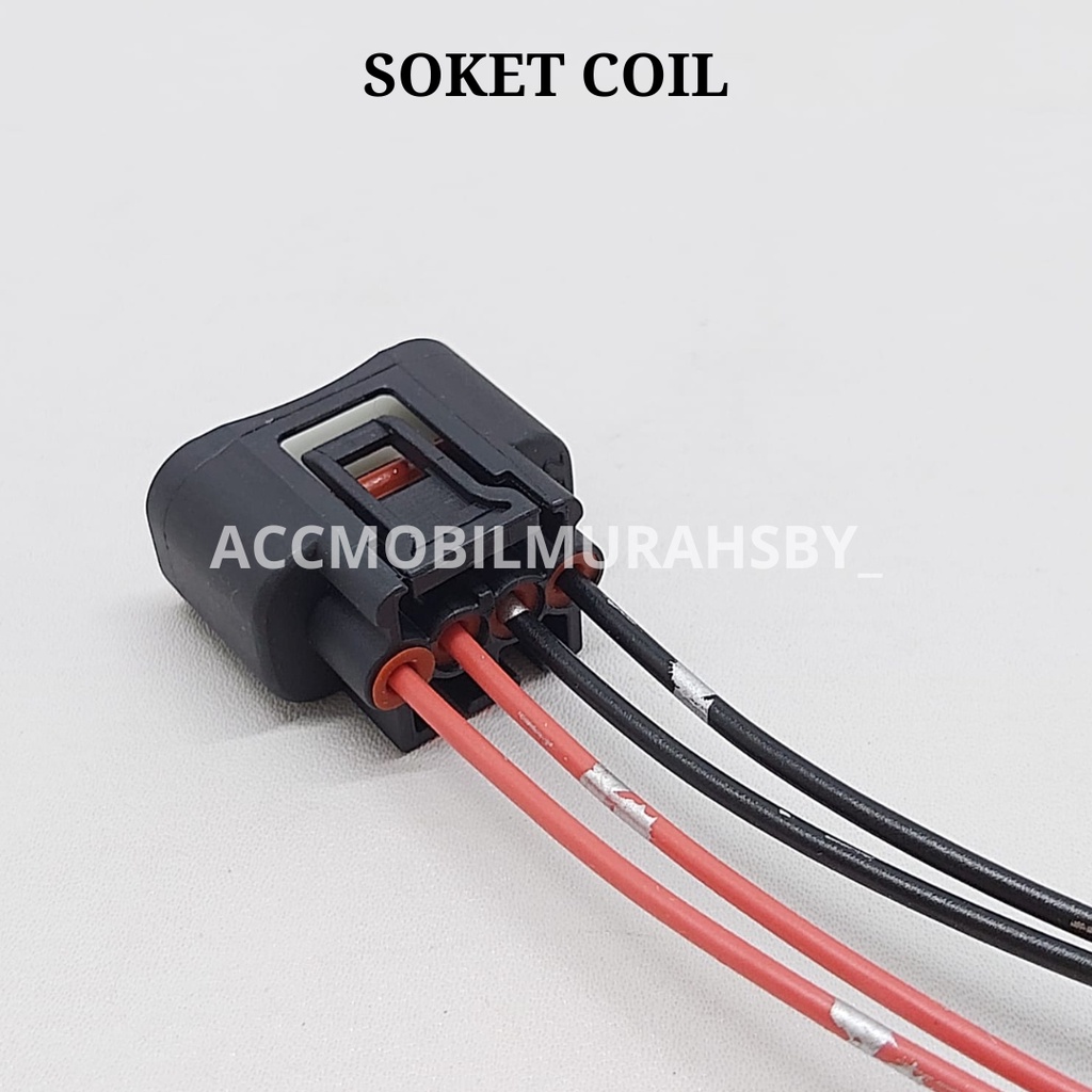 SOCKET IGNITION COIL - SOKET KOIL AVANZA / XENIA / RUSH / TERIOS / INNOVA / YARIS / VIOS KABEL BINTIK