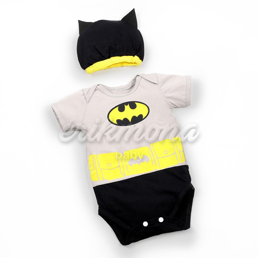 Baju Bayi Laki Laki Perempuan Jumper Kostum Bayi Lucu  - Batman