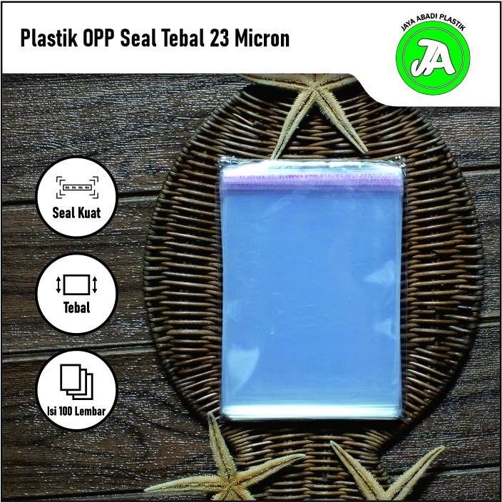 

Plastik OPP Lem/Seal 8 X 30 Cm Tebal 23 Micron Isi 100 Lembar