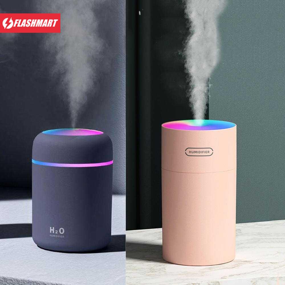 Flashmart Air Humidifier Mobil Aromatherapy Oil Diffuser LED Light 270ml - DQ108