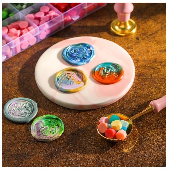 Set Octagon Sealing Wax Beads (200pcs)