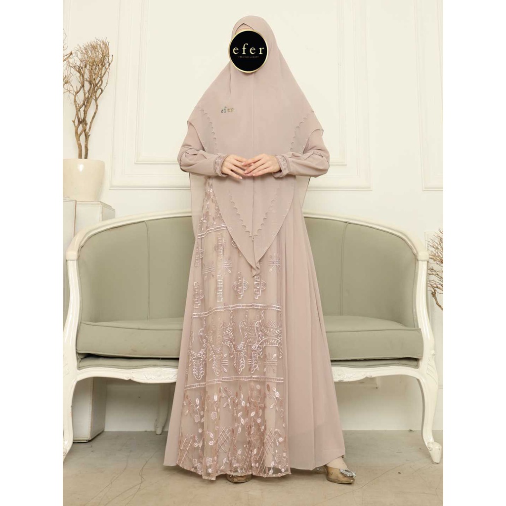 Zahara Gamis Dress Set by Efer Premium Syari