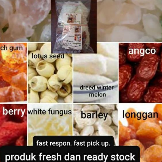 

➽ peach gum paket 500 gram + snow birthnest dan snow lotus seed ♨