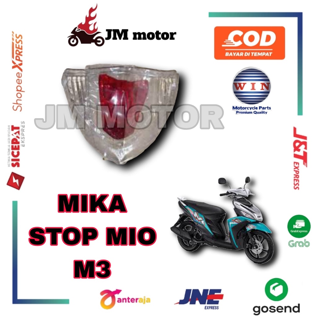 Mika Kaca Lensa Lampu Mika Lampu Lampu Stop. Mika Stop MIO M3 merk WIN