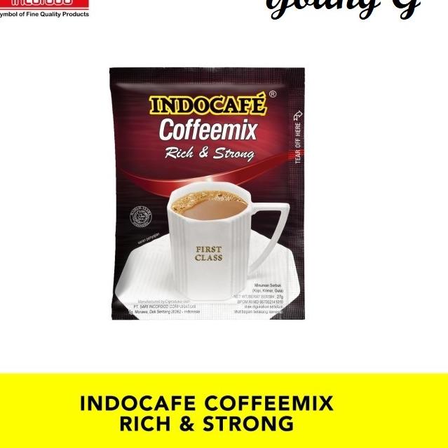 

✦ 30 Sachet Indocafe Coffeemix Rich & Strong - Kopi isi 30 sachet - Regular Coffee ♗