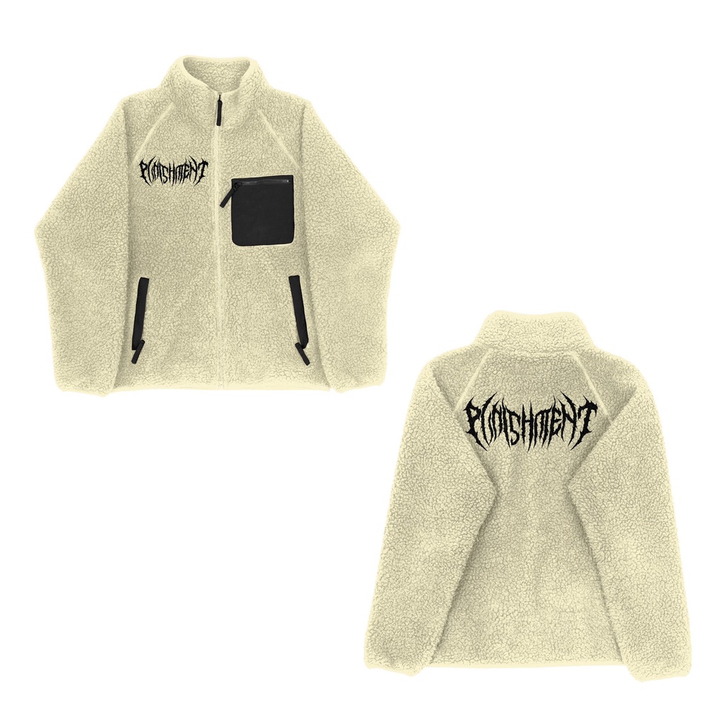 New jaketpria wanita serpa distro original punishment bahan wool tebal full bordir