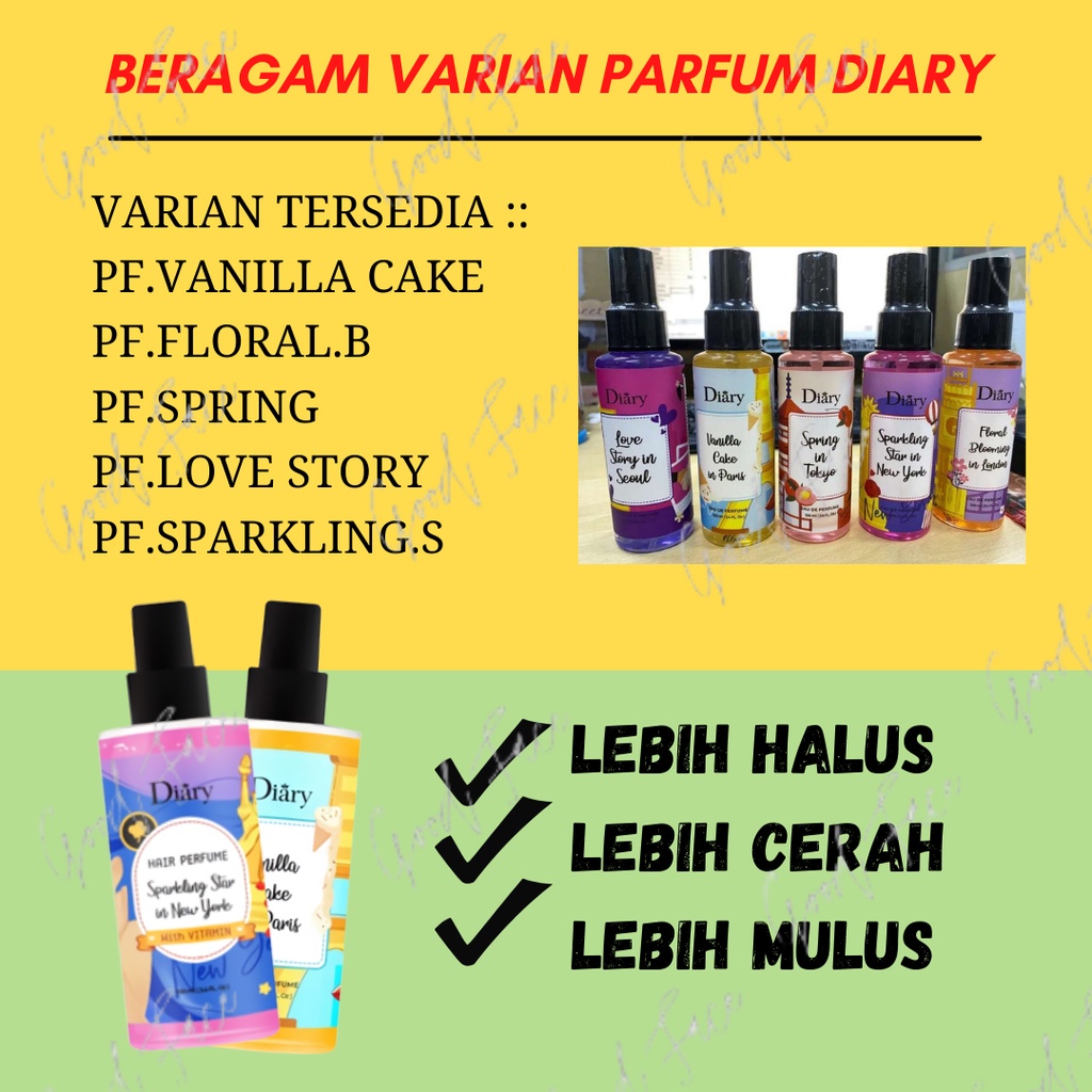 PAFUM WANITA TAHAN LAMA DIARY EAU DE PARFUM 100ML BPOM ORIGINAL PF.FLORAL.B