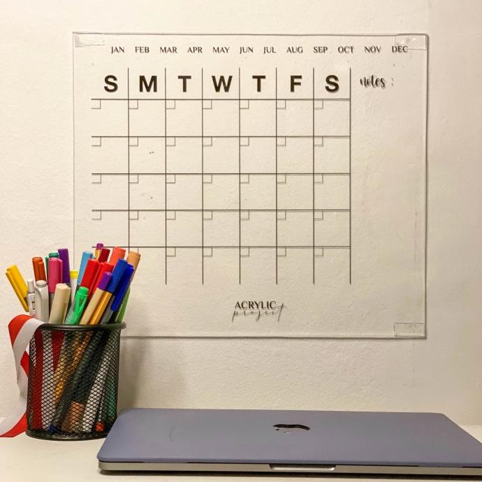 

Acrylic Monthly Weekly Planner A Akrilik