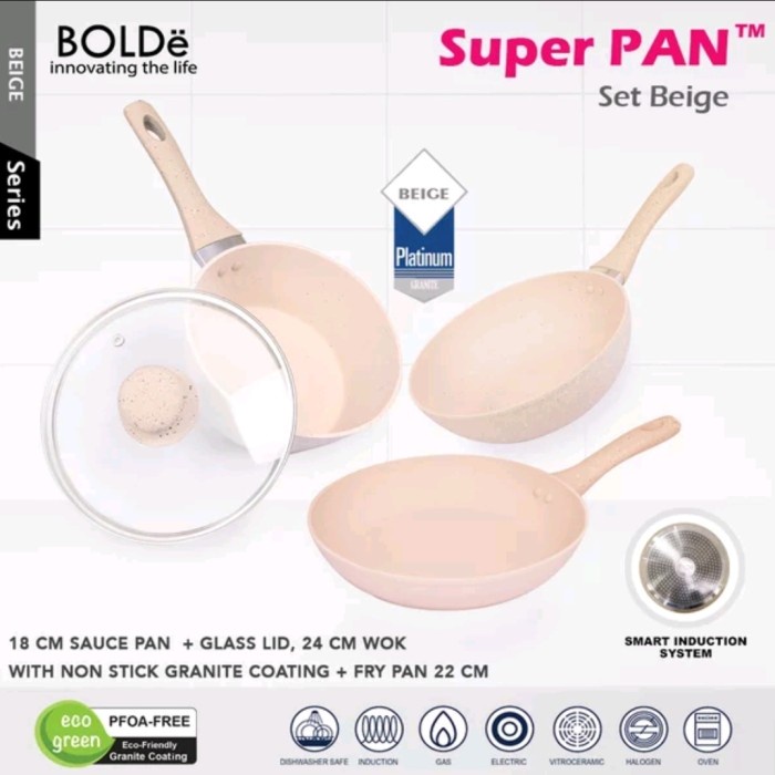 Wajan Bolde Super Pan Set Beige