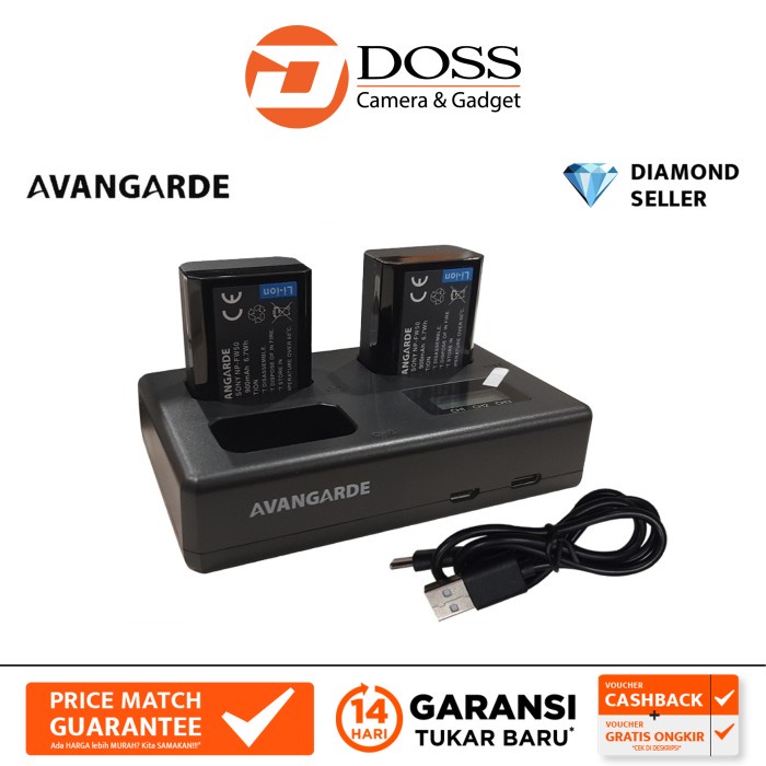 Best Seller Avangarde Charger Kit Sony Fw-50 Battery & Dl-Fw-50 / Avangarde Fw50