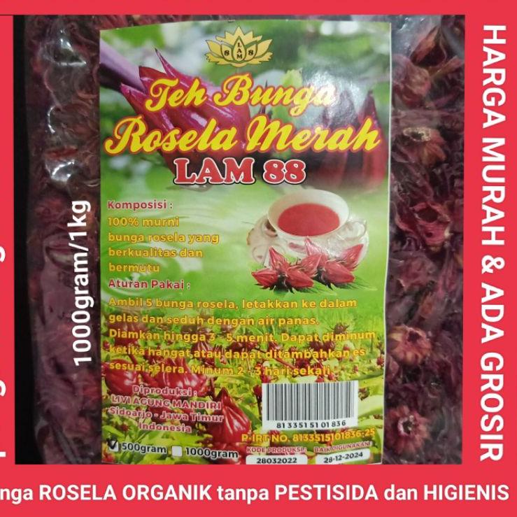 

➦ teh bunga rosela merah kering 1 kg ✹