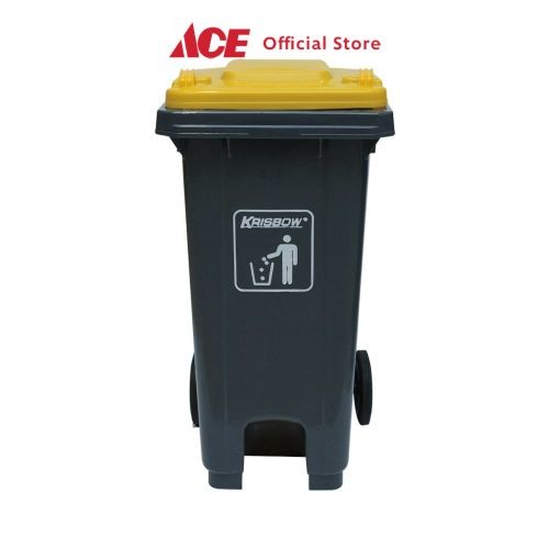 Best Seller Ace - Krisbow 120 Ltr Tempat Sampah Plastik Outdoor - Abu-Abu