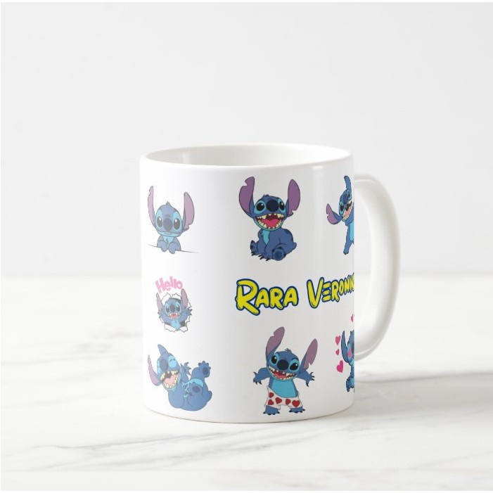 Gelas Mug Kartun Stitch Disney Keren