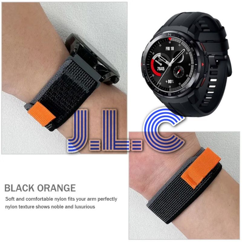 Strap Trail Nilon Nylon Loop Lekat Benang Watch Band Tali Jam Honor Magic Watch 2 46mm Gs Pro 1 2 3