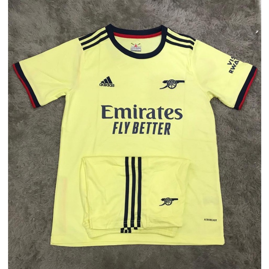 Jersey bola arsenal away 2021 - 2022 grade ori import