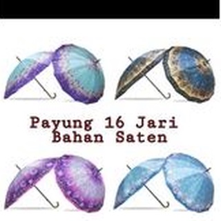 Payung Satin 16 jari