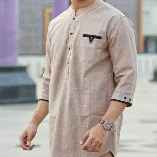 Sale Baju koko Pria Dewasa Model Kurta 3/4 Bahan oxford Premium /BAJU KOKO PRIA/BAJU KOKO DEWASA/BAJ