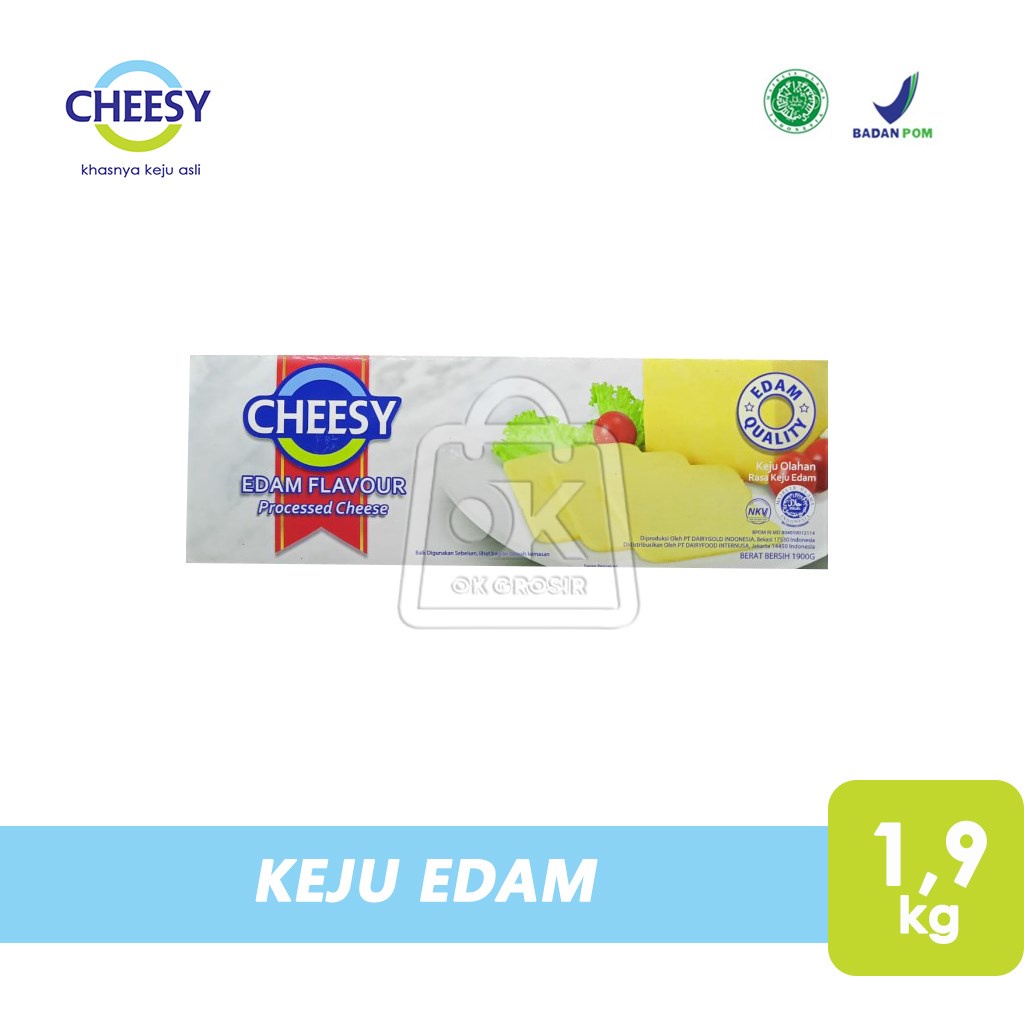 

Cheesy Keju Edam (1,9 Kg) 1 Slop