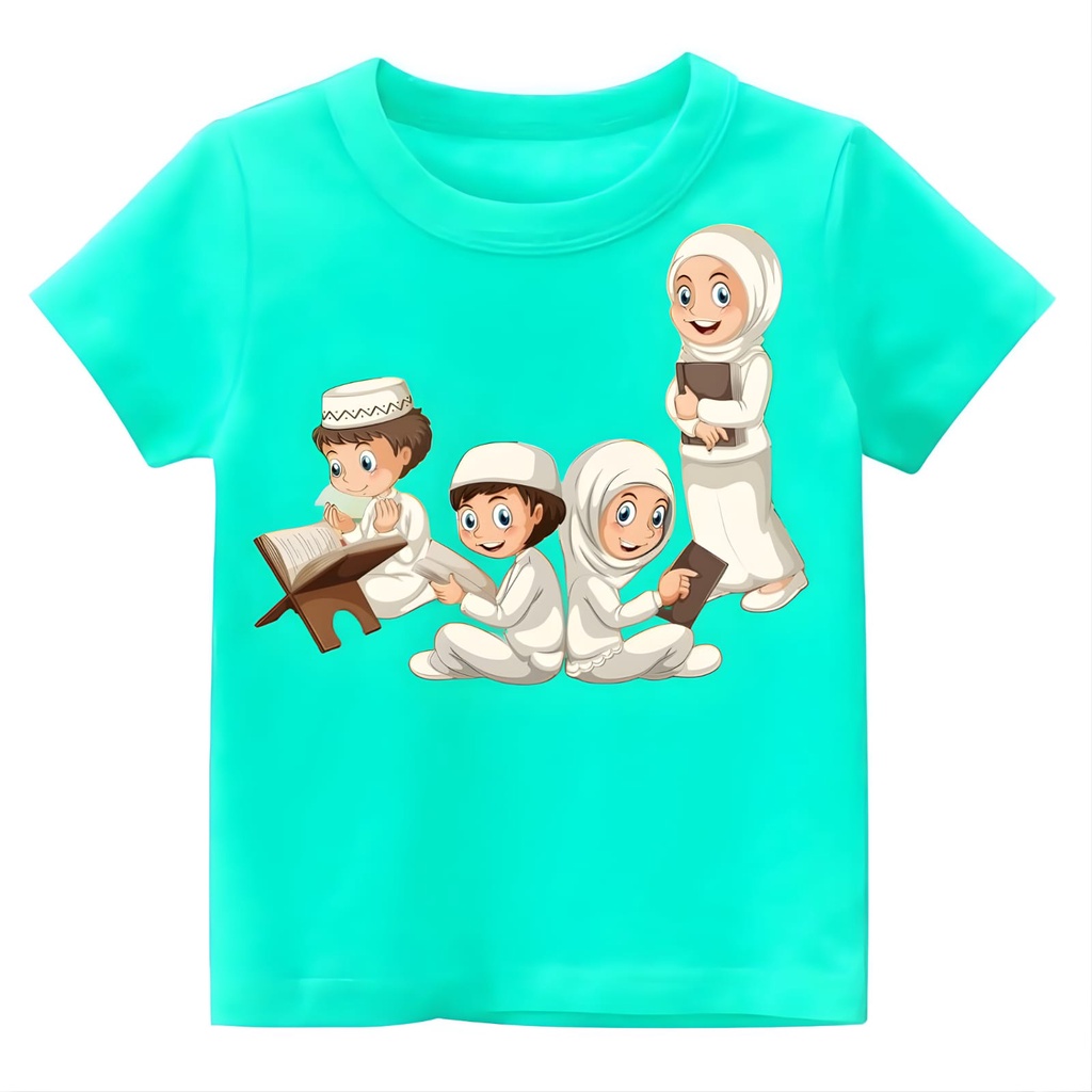 Hzl_outfit Kaos Anak Laki Dan Perempuan Nuzulul Quran/Kaos Atasan Anak Anak M,L,XL