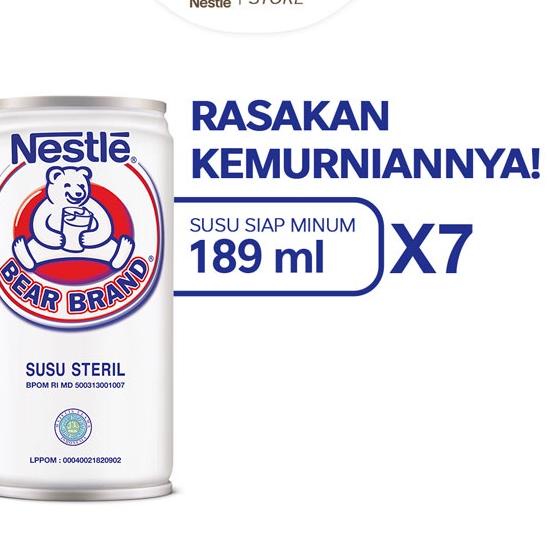 

New Trend BEAR BRAND Susu Kaleng Susu Beruang Susu Steril 189ml 7pcs