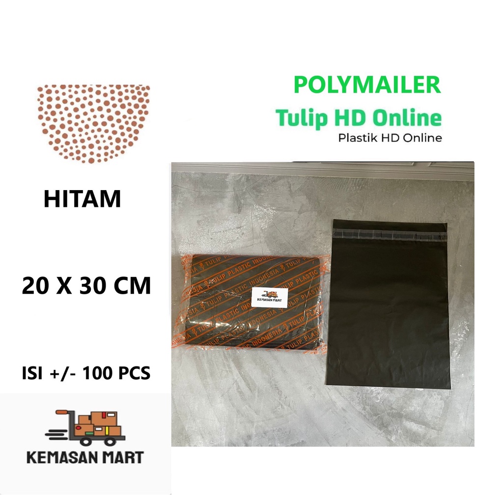 

KANTONG PLASTIK POLYMAILER TULIP HD ONLINE UKURAN 20x30 CM ISI 100 PCS