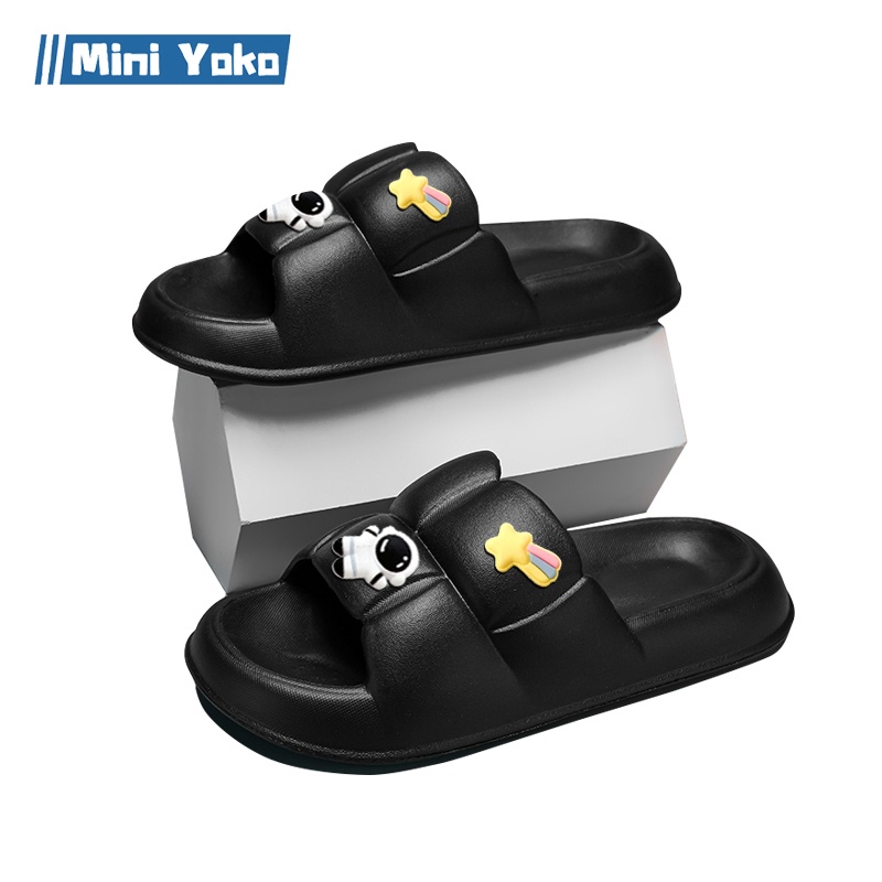 Mini Yoko Sendal wanita slop kekinian karet murah Sandal jelly wanita import korea terbaru Sandal Flat Rumah Empuk Anti Slip