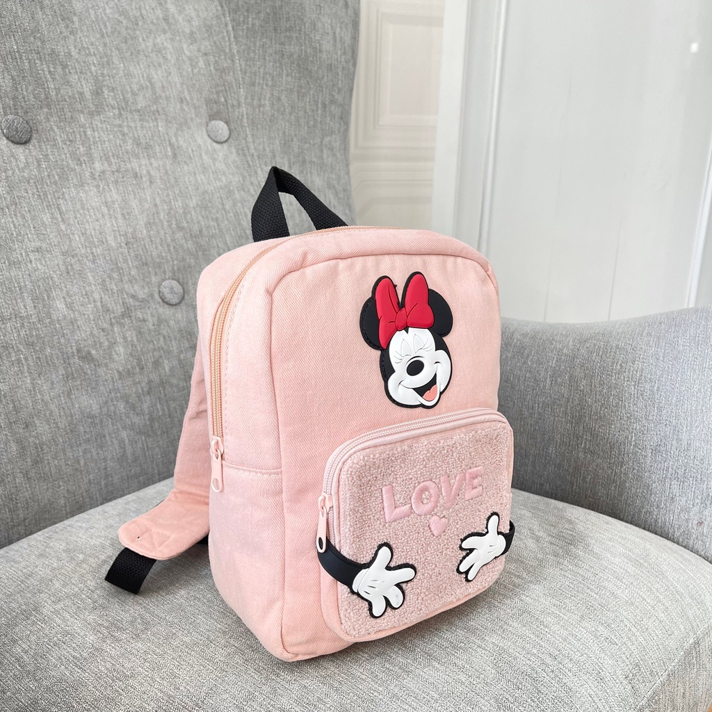 ZR ZARA TAS RANSEL BABY MINNIE MOUSE DISNEY BACKPACK PINK ANAK 01766